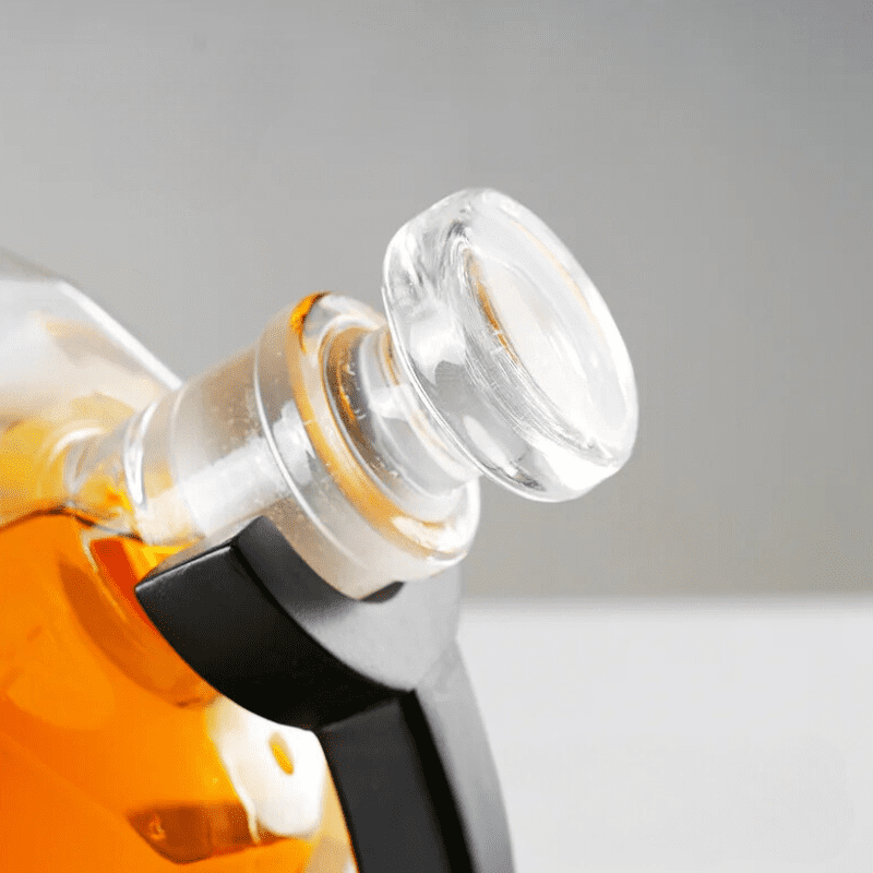 Decanter de Vinho e Whisky em Vidro com Design de Diamante para Home Bar