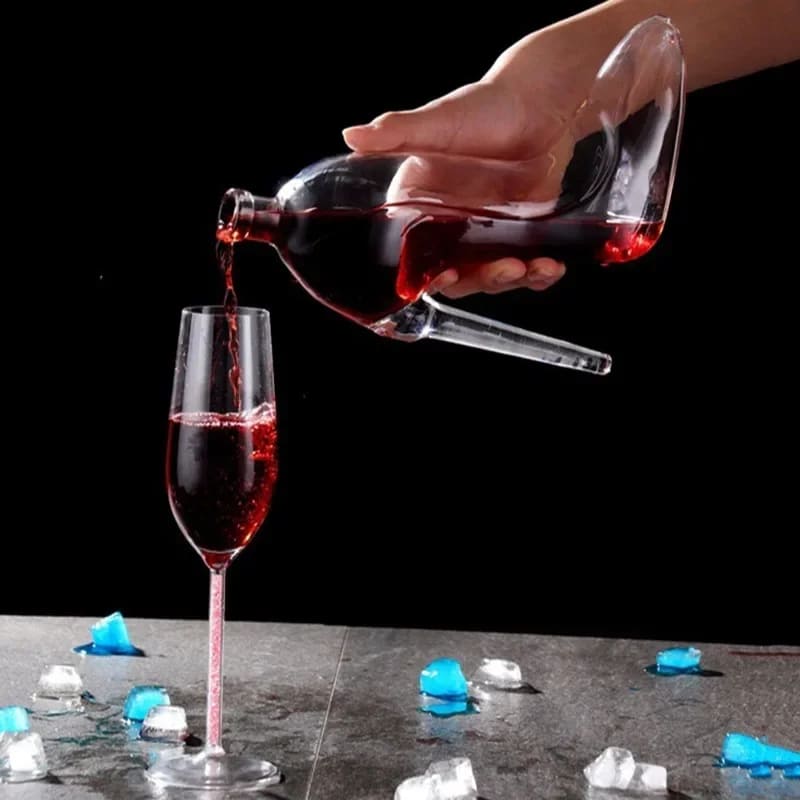 Decanter de Vinho e Whisky em Vidro com Design de Sapato para Bar em Casa
