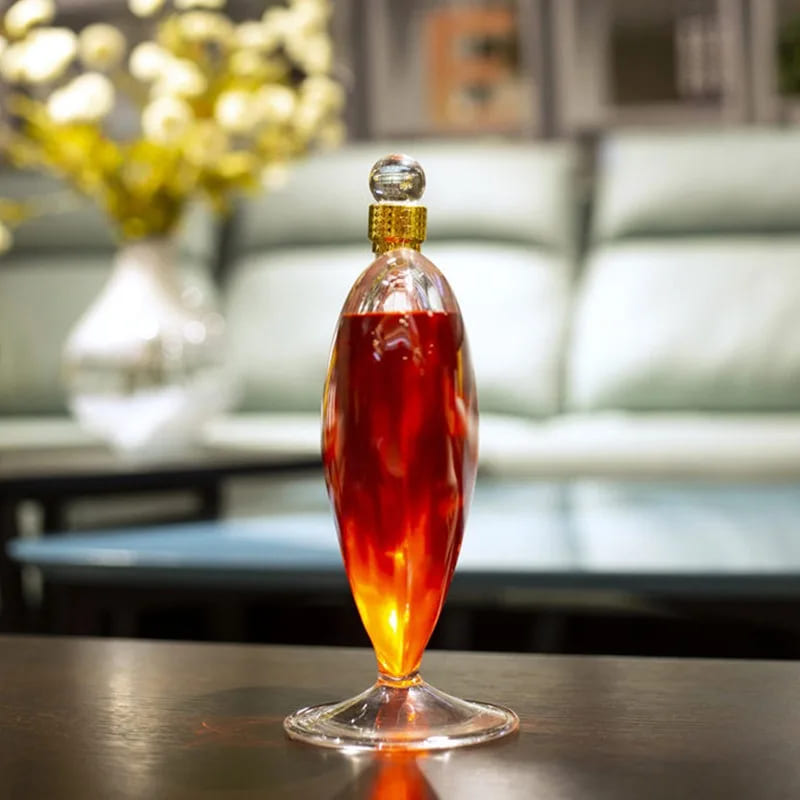 Decanter de Vinho e Whisky em Vidro para Bar em Casa - Coração