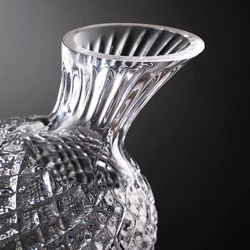 Decanter de Vinho em Cristal de Vidro - Recipiente para Decantação de Bebidas