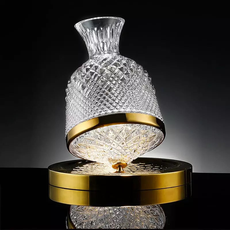 Decanter de Vinho em Cristal de Vidro - Recipiente para Decantação de Bebidas