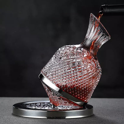 Decanter de Vinho em Cristal de Vidro - Recipiente para Decantação de Bebidas