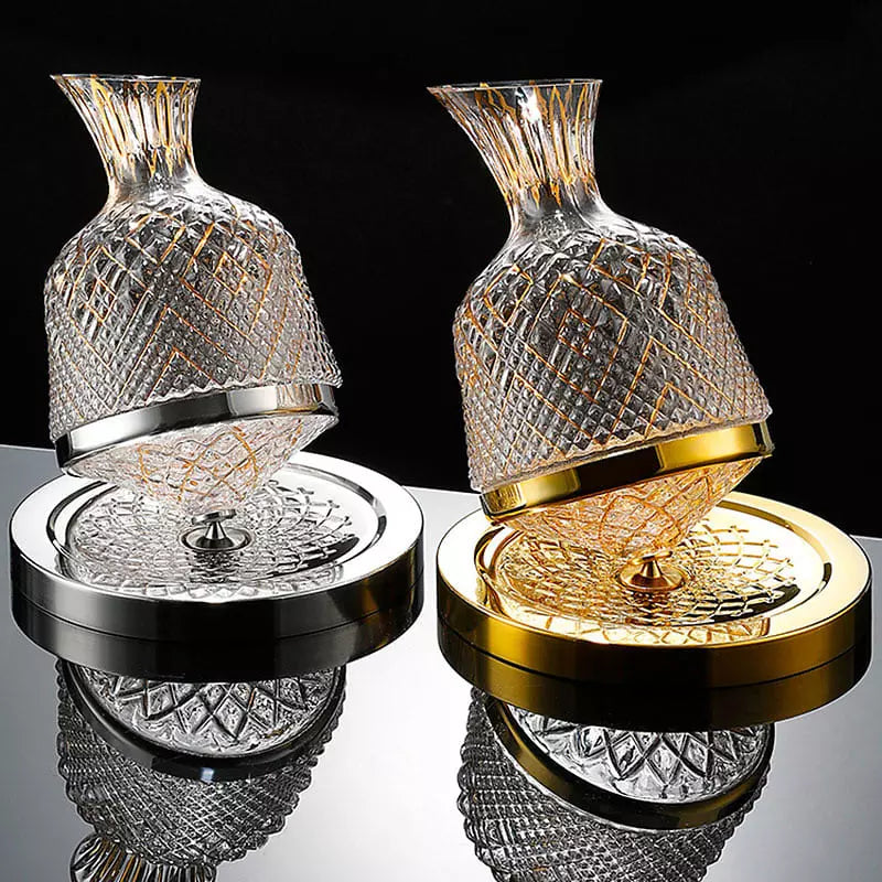 Decanter de Vinho em Cristal de Vidro - Recipiente para Decantação de Bebidas