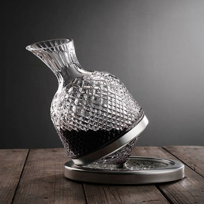 Decanter de Vinho em Cristal de Vidro - Recipiente para Decantação de Bebidas