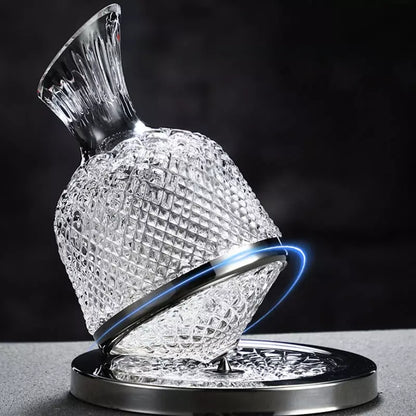 Decanter de Vinho em Cristal de Vidro - Recipiente para Decantação de Bebidas
