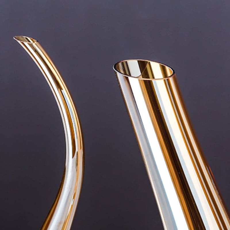 Decanter de Vinho em Vidro Swan, Recipiente Decantador Âmbar para Bebidas