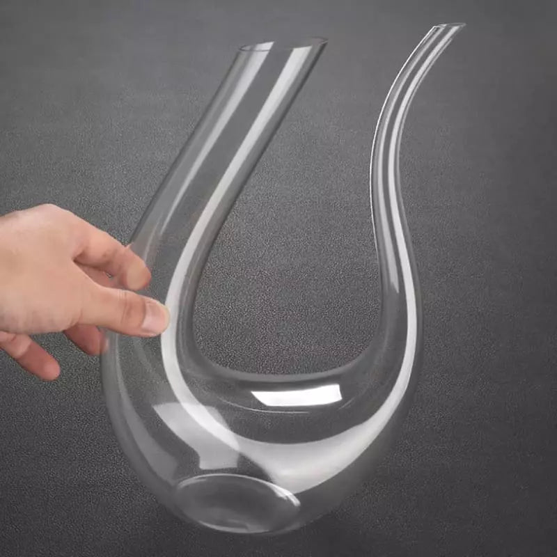 Decanter de Vinho em Vidro com Design de Cisne - Decantador Elegante para Apreciadores de Vinho