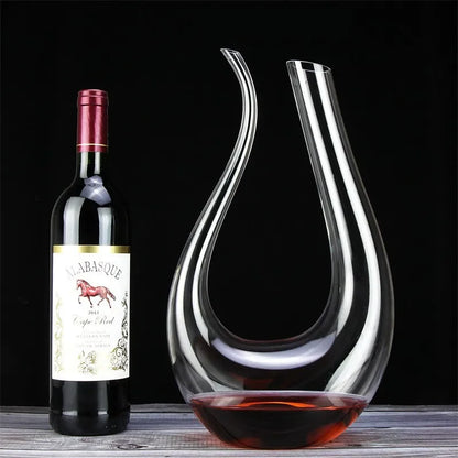 Decanter de Vinho em Vidro com Design de Cisne - Decantador Elegante para Apreciadores de Vinho