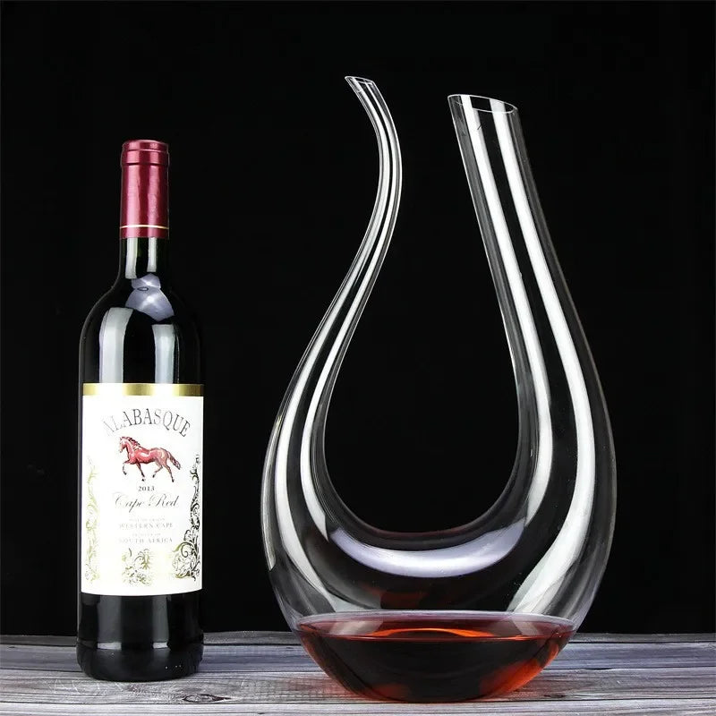 Decanter de Vinho em Vidro com Design de Cisne - Decantador Elegante para Apreciadores de Vinho
