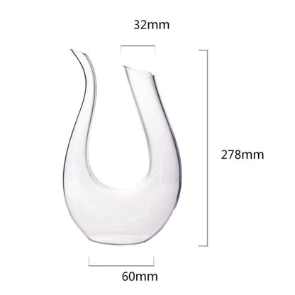 Decanter de Vinho em Vidro com Design de Cisne - Decantador Elegante para Apreciadores de Vinho