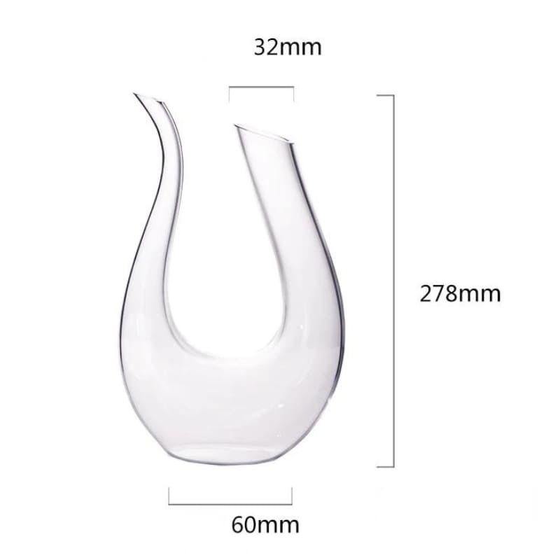 Decanter de Vinho em Vidro com Design de Cisne - Decantador Elegante para Apreciadores de Vinho