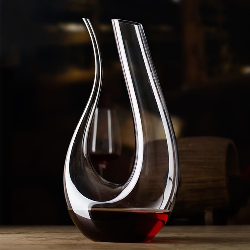 Decanter de Vinho em Vidro com Design de Cisne - Decantador Elegante para Apreciadores de Vinho
