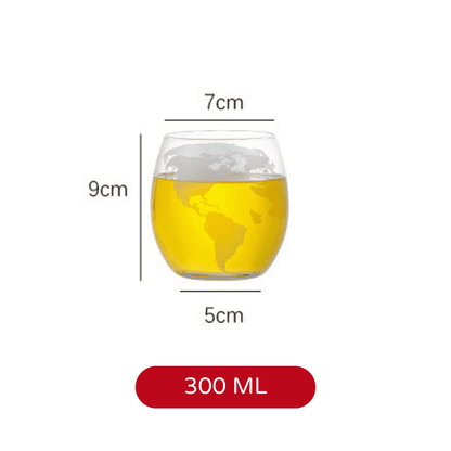 Decanter de Whisky Globo - Conjunto de Recipientes de Vidro para Bebidas