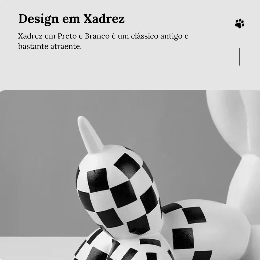 Decoração Criativa em Formato de Cão de Balão - Artigo de Decoração Exclusivo