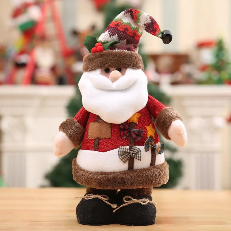 Decoração Natalina: Boneco Papai Noel com Elfos - Enfeites Festivos para sua Casa