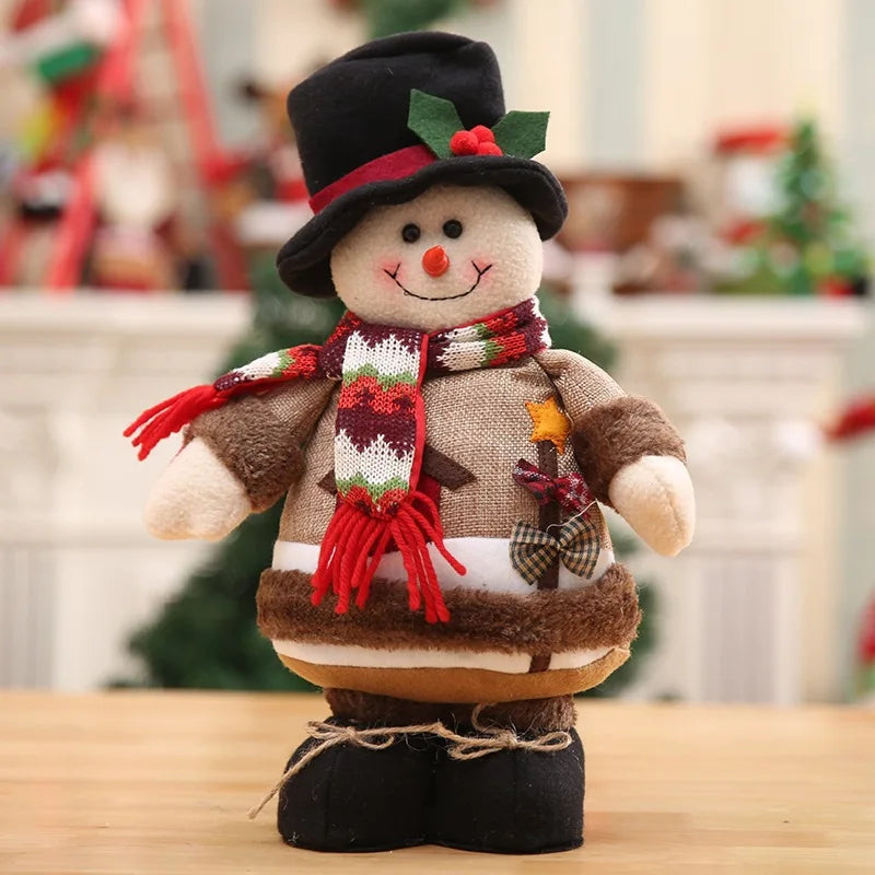 Decoração Natalina: Boneco Papai Noel com Elfos - Enfeites Festivos para sua Casa