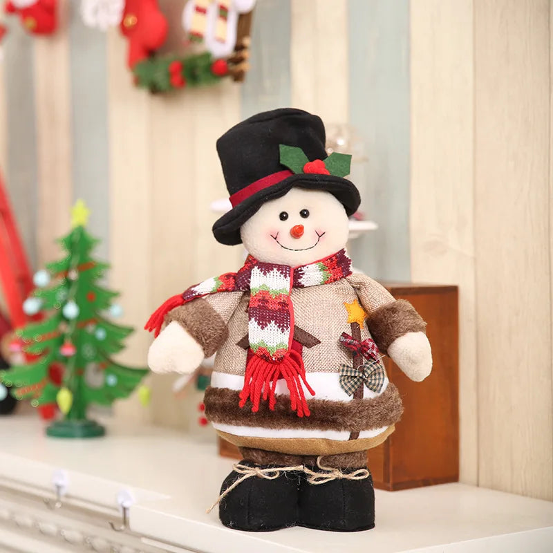 Decoração Natalina: Boneco Papai Noel com Elfos - Enfeites Festivos para sua Casa