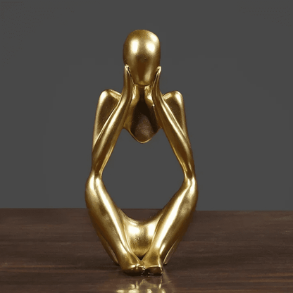Decoração de Mesa em Resina - Escultura Estátua do Pensador