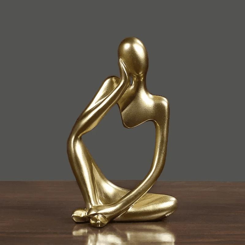 Decoração de Mesa em Resina - Escultura Estátua do Pensador