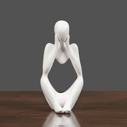 Decoração de Mesa em Resina - Escultura Estátua do Pensador