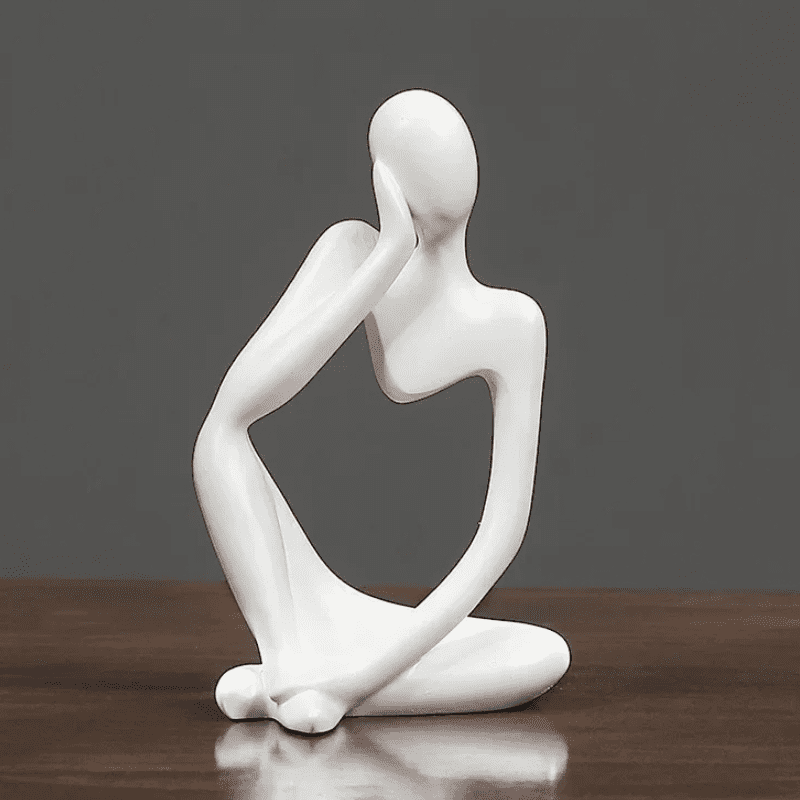 Decoração de Mesa em Resina - Escultura Estátua do Pensador