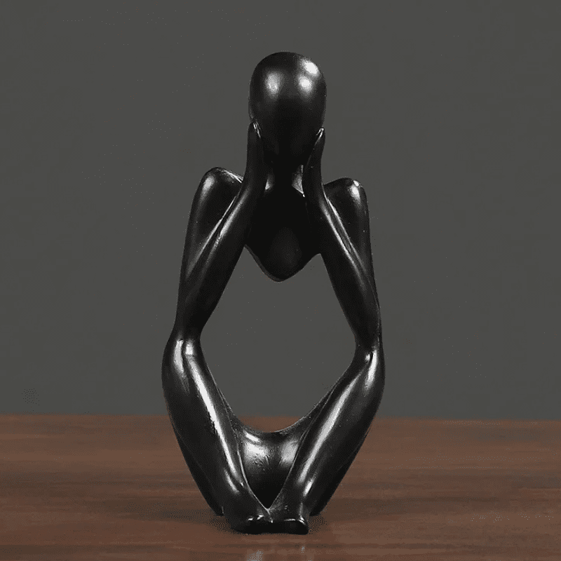 Decoração de Mesa em Resina - Escultura Estátua do Pensador