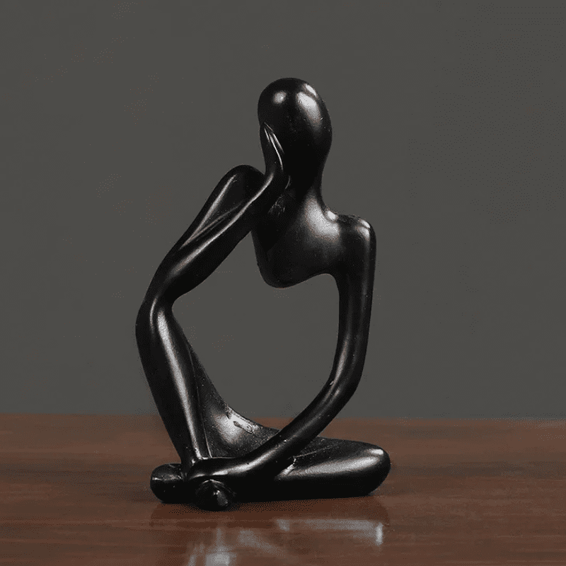 Decoração de Mesa em Resina - Escultura Estátua do Pensador