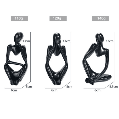 Decoração de Mesa em Resina - Escultura Estátua do Pensador