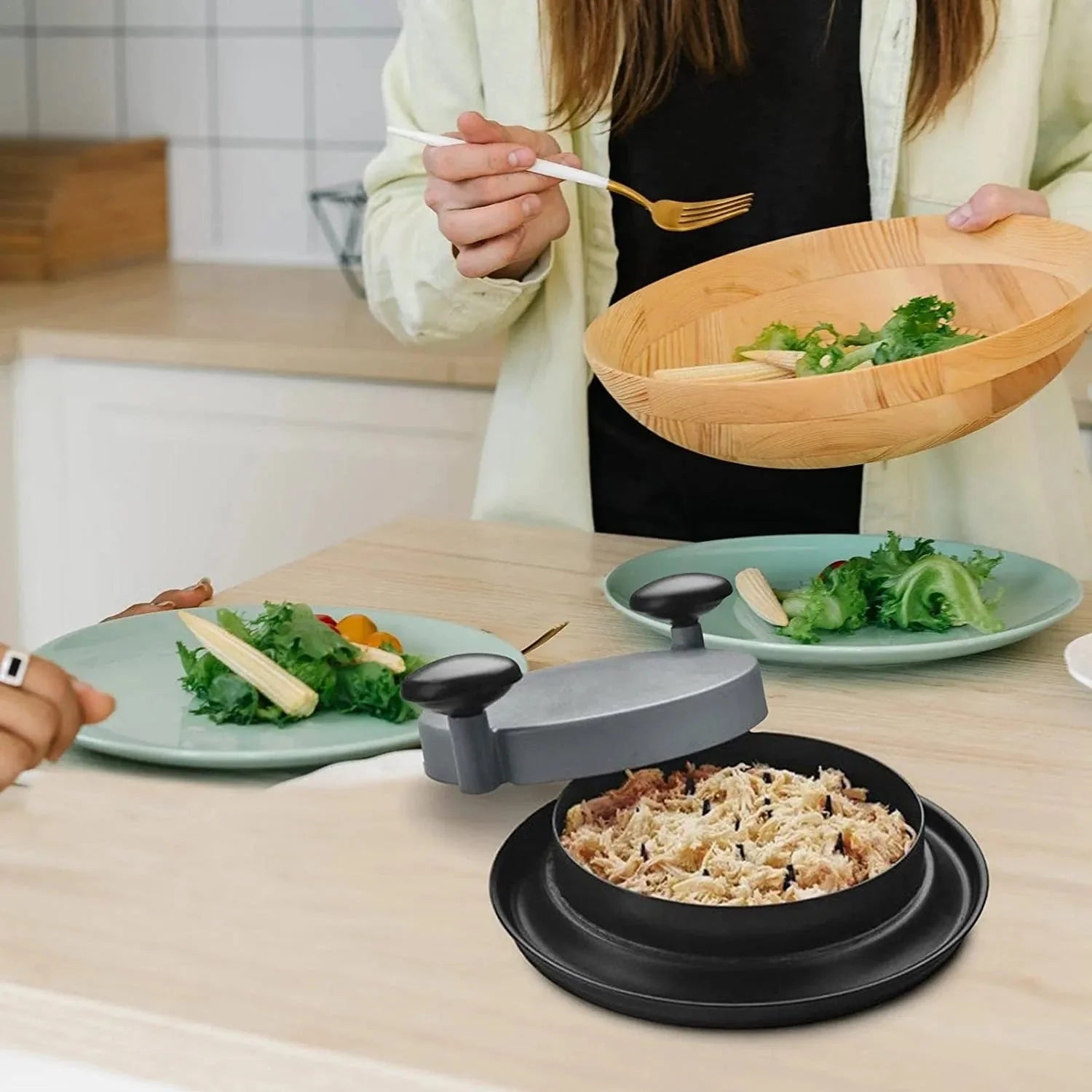 Desfiador de Carnes Manual para Cozinha - Ideal para Desfiar Carnes com Facilidade