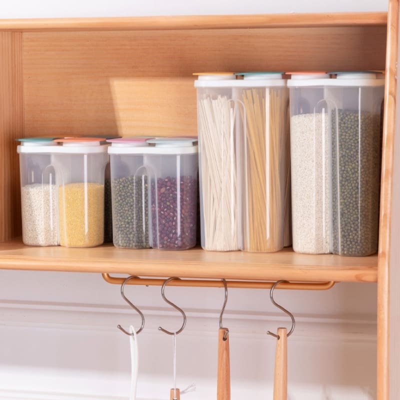 Dispensador de Alimentos e Cereais com Divisórias - Organizador Prático para Cozinha