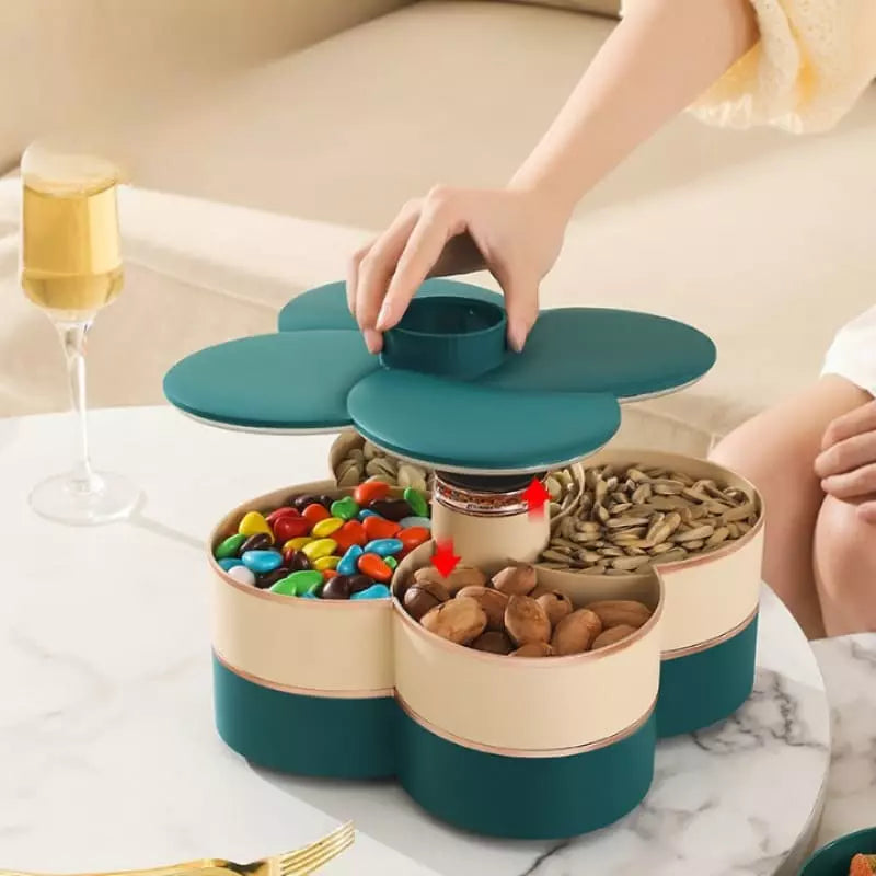 Dispenser Organizador Giratório para Alimentos, Doces e Frutas