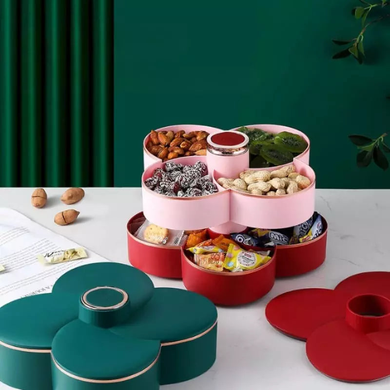 Dispenser Organizador Giratório para Alimentos, Doces e Frutas