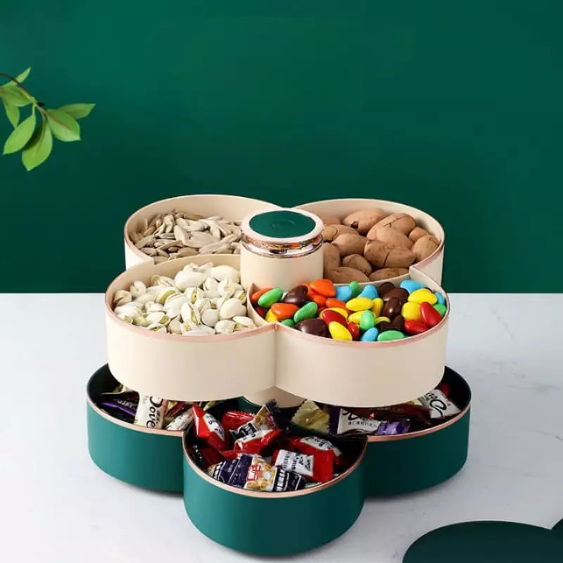 Dispenser Organizador Giratório para Alimentos, Doces e Frutas