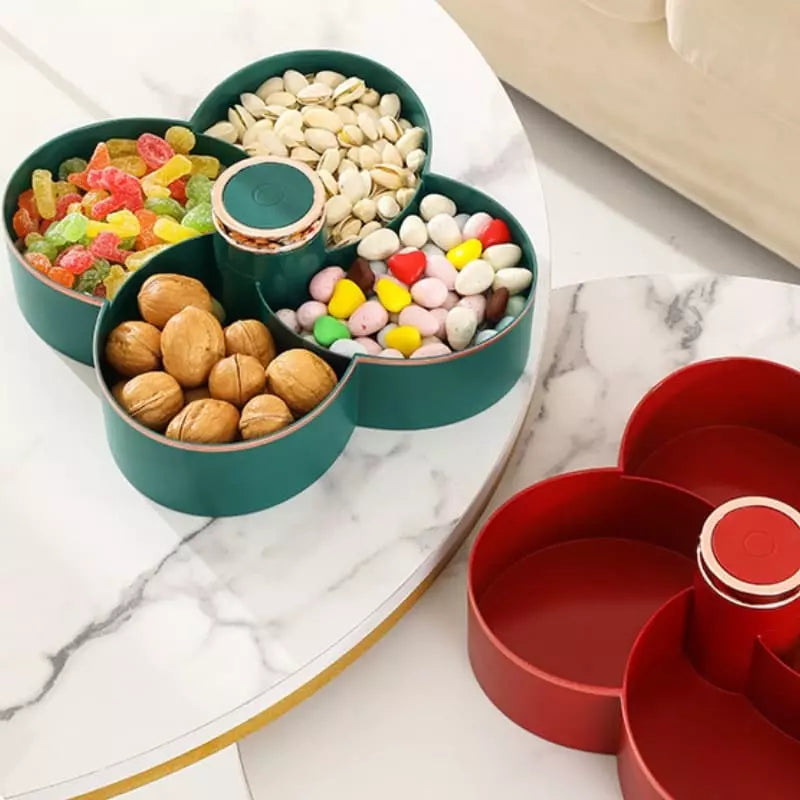Dispenser Organizador Giratório para Alimentos, Doces e Frutas