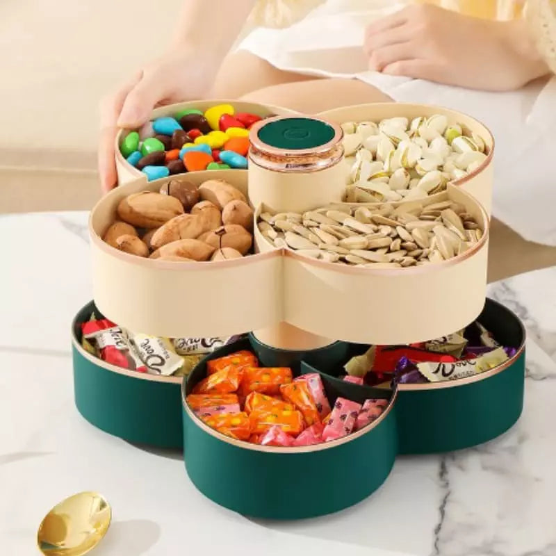 Dispenser Organizador Giratório para Alimentos, Doces e Frutas