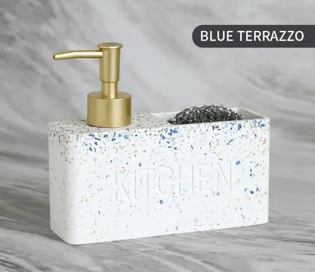 Dispenser de Detergente com Suporte para Esponja de Cozinha