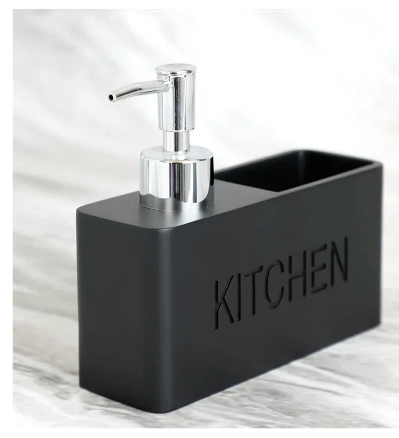Dispenser de Detergente com Suporte para Esponja de Cozinha