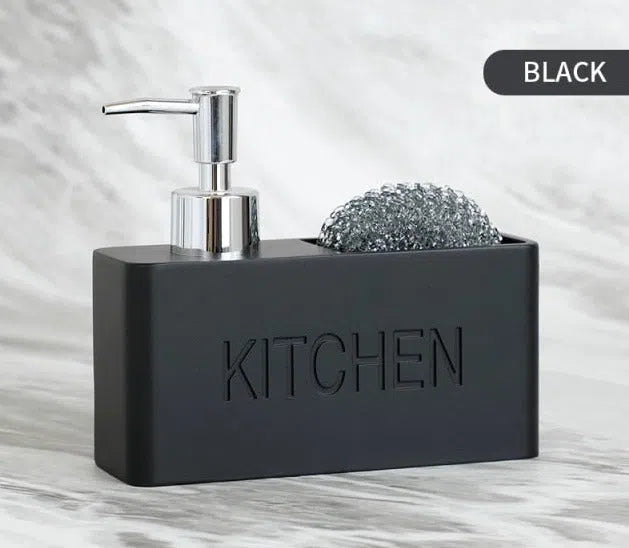 Dispenser de Detergente com Suporte para Esponja de Cozinha