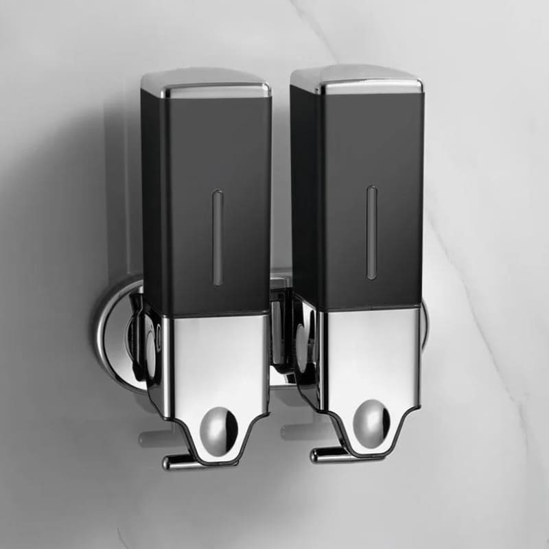 Dispenser de Sabonete Líquido para Parede - Shampoo e Condicionador Quadrado