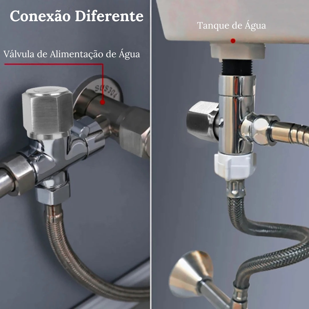 Ducha Higiênica Cromada para Banheiro - Acessório de Banho