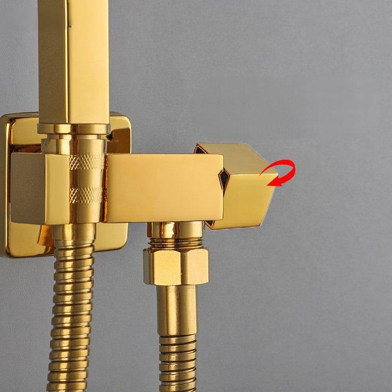 Ducha Higiênica Dourada para Banheiro - Acessório de Banho Elegante e Prático