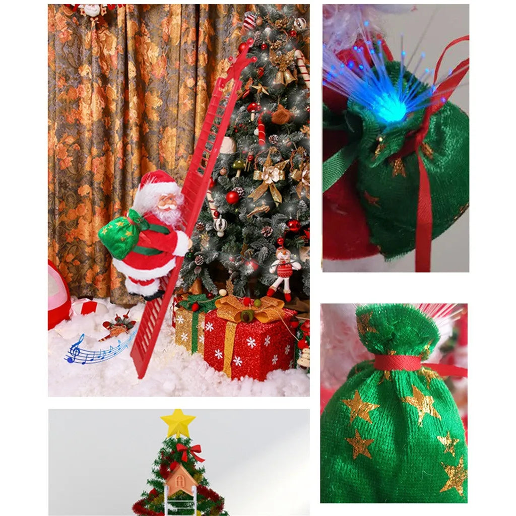 Enfeite Natalino Papai Noel com Música e Luzes - Decoração Festiva de Natal