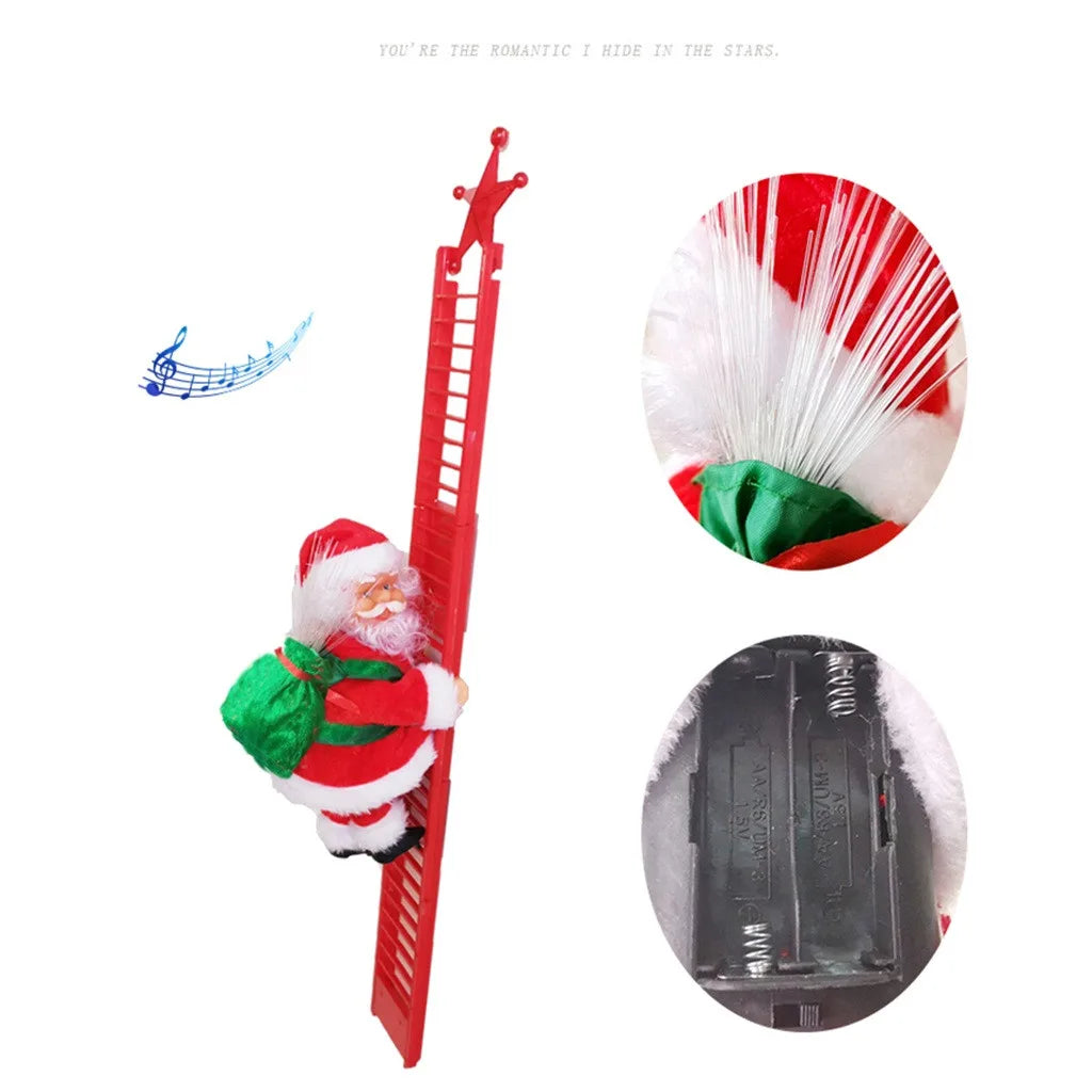 Enfeite Natalino Papai Noel com Música e Luzes - Decoração Festiva de Natal