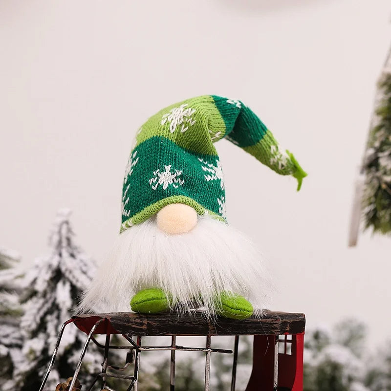 Enfeites Natalinos Gnomos com Pernas Longas para Decoração de Natal