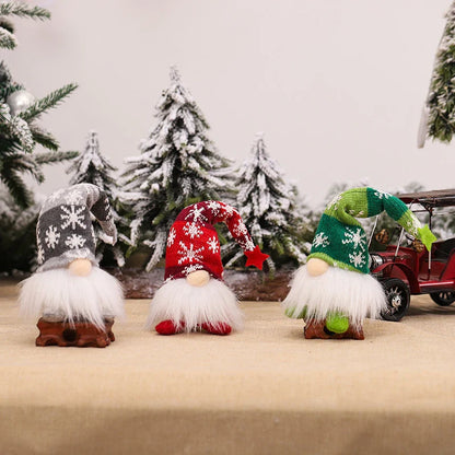 Enfeites Natalinos Gnomos com Pernas Longas para Decoração de Natal