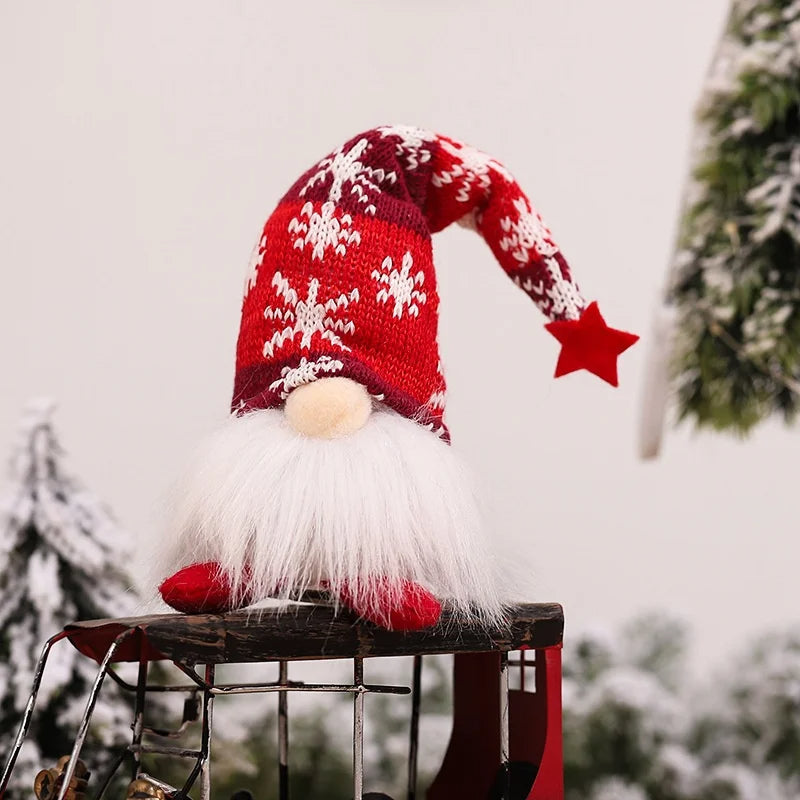 Enfeites Natalinos Gnomos com Pernas Longas para Decoração de Natal