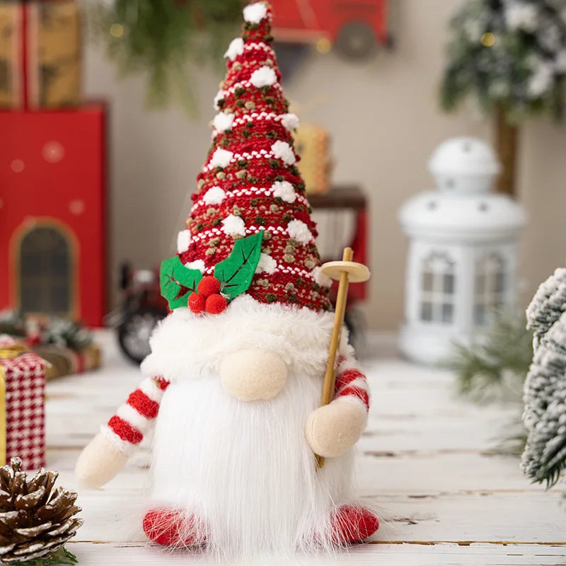 Enfeites Natalinos Luminosos com Elfos - Decoração de Natal