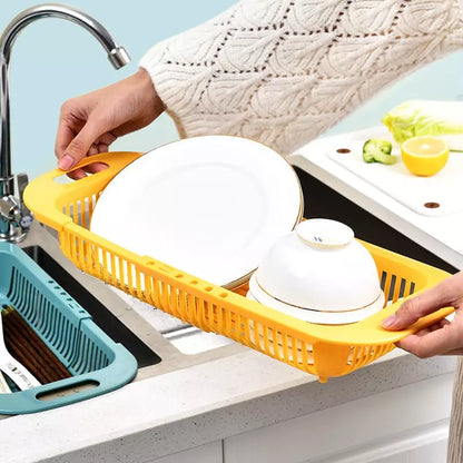 Escorredor de Alimentos Cesto de Drenagem Expandível para Cozinha