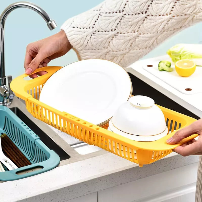 Escorredor de Alimentos Cesto de Drenagem Expandível para Cozinha