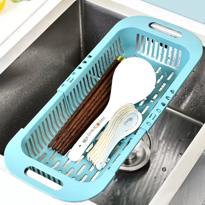 Escorredor de Alimentos Cesto de Drenagem Expandível para Cozinha